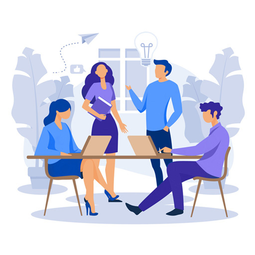 Team members creating customized workflows using Pronnel's drag-and-drop workflow builder.