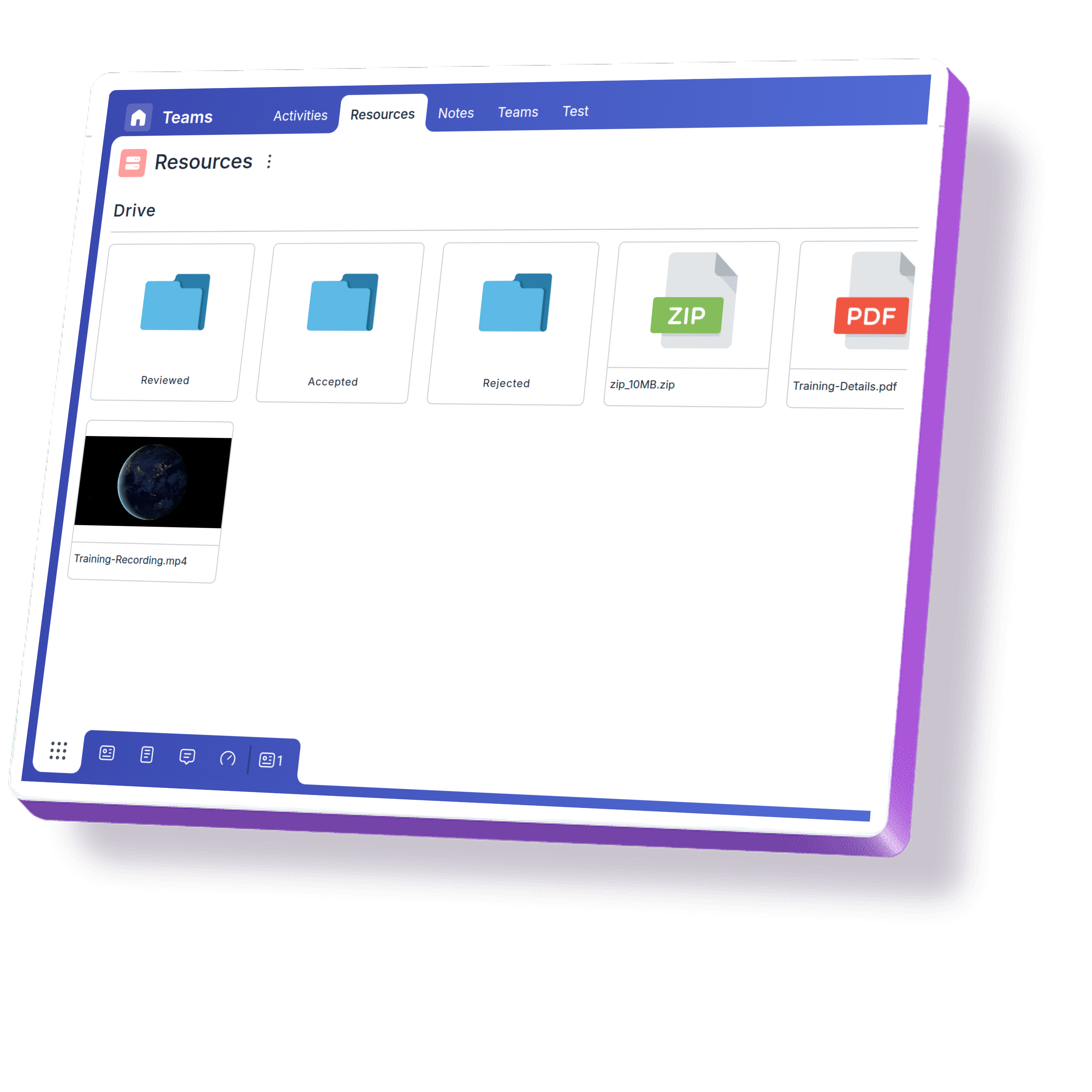 Agile project team using Drive's centralized storage to organize and share documents securely.