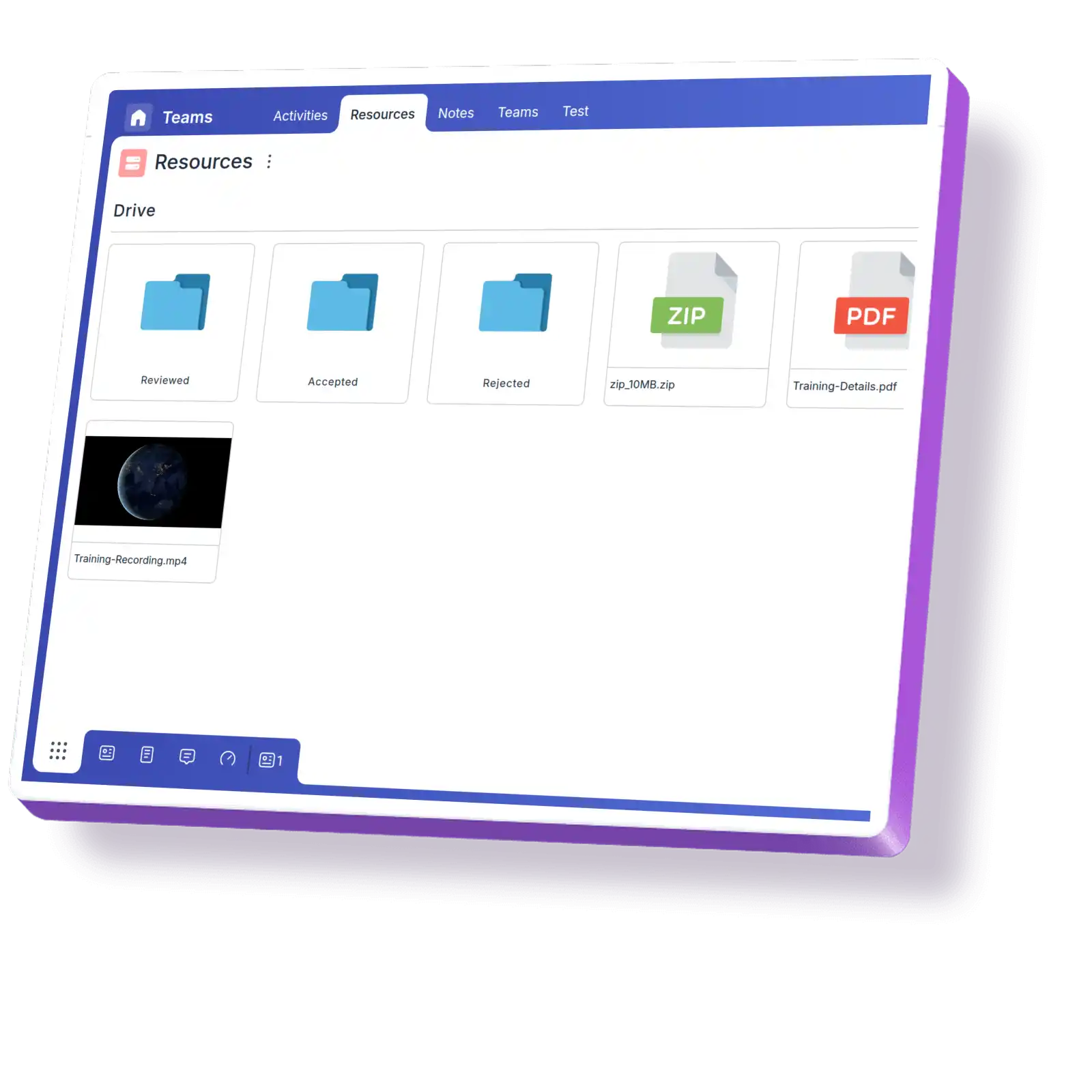 Agile project team using Drive's centralized storage to organize and share documents securely.