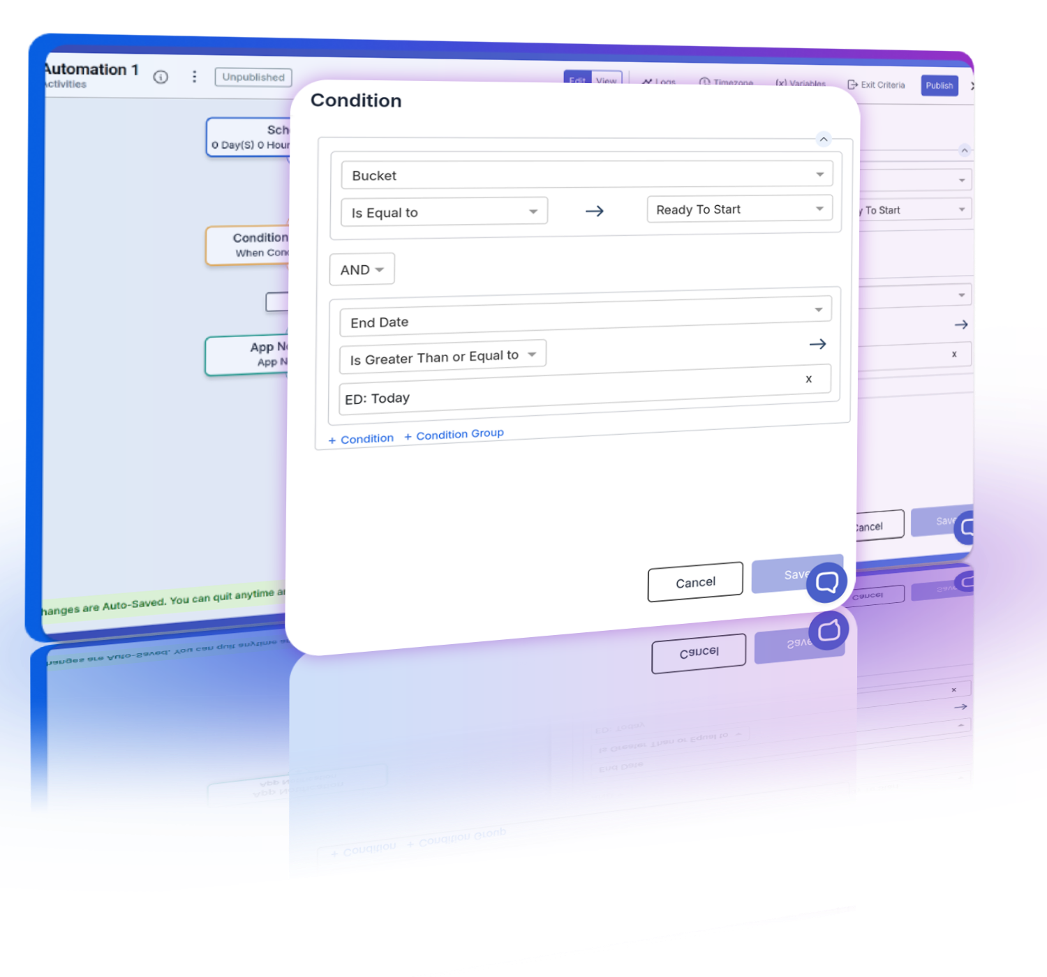 Monitoring task stages and SLA breaches with a workflow builder for efficient project management.