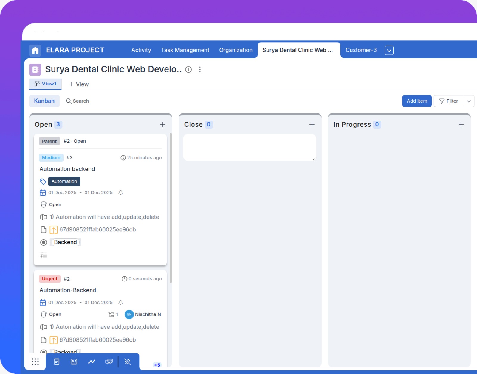 QA creating a detailed bug ticket with attachments.