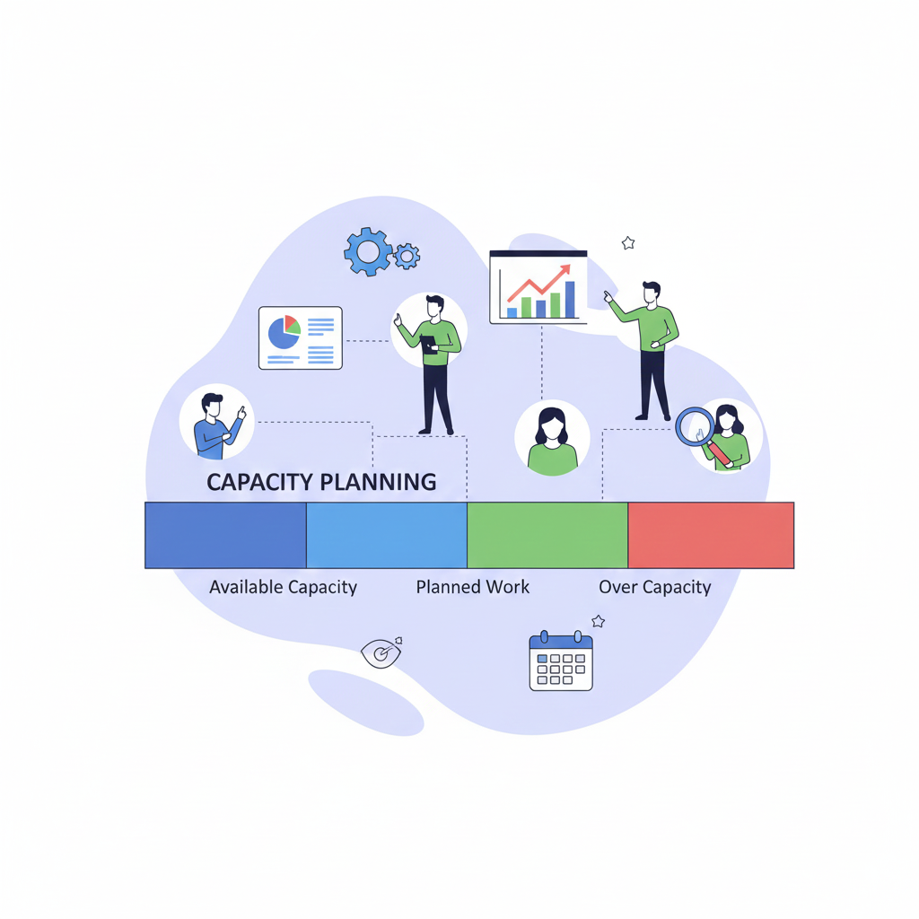 Capacity planning using availability and demand.