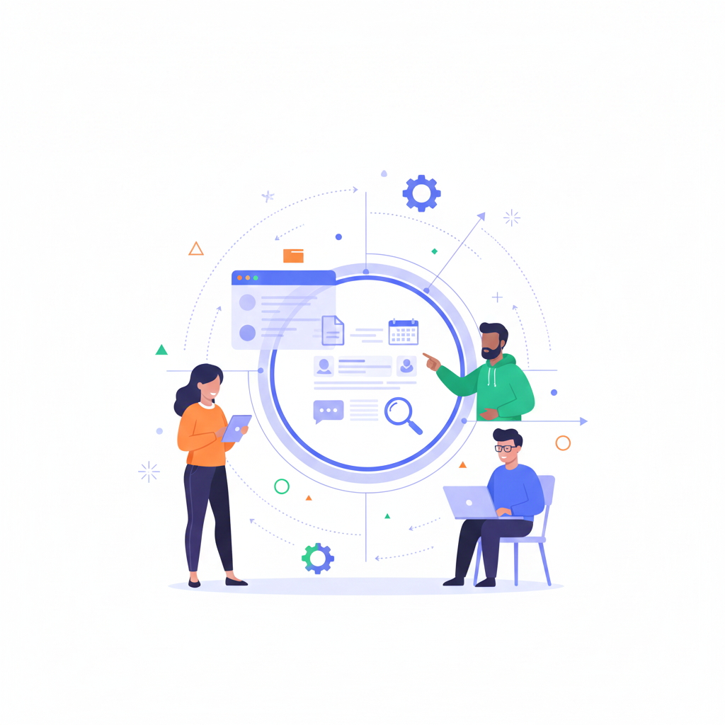 Shared workspaces and channels for teams.