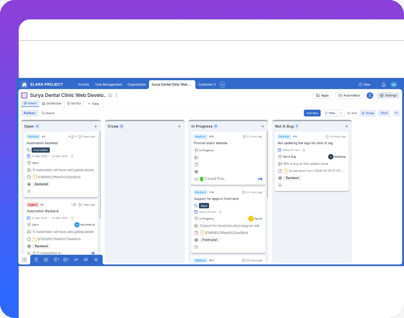 Shared workspaces for collaboration.