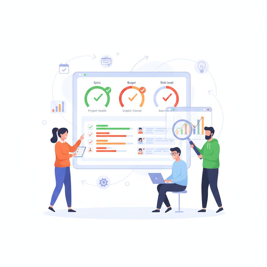 High visibility into project progress.