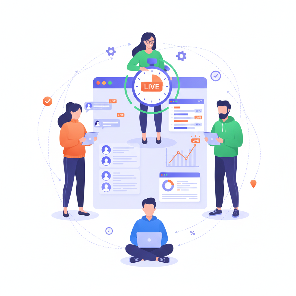 Monitor task progress in real time.
