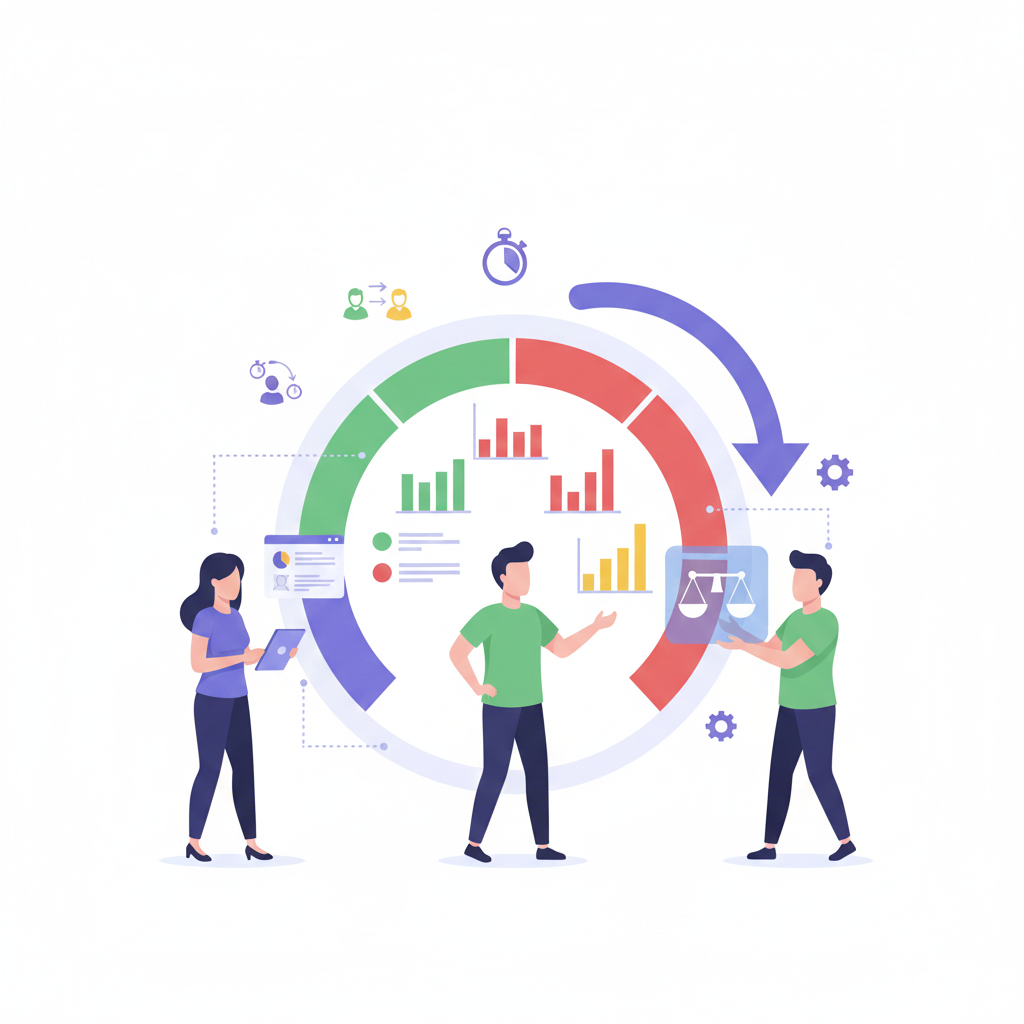 Workload monitoring and balancing across team members.