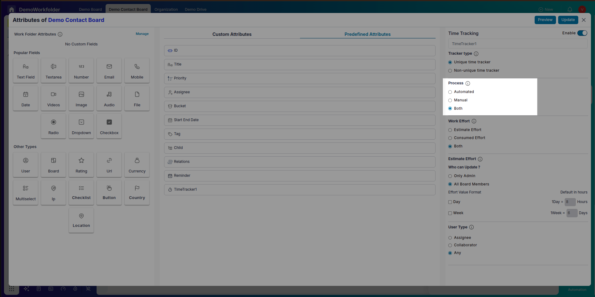 Logging Time in TimeTracker