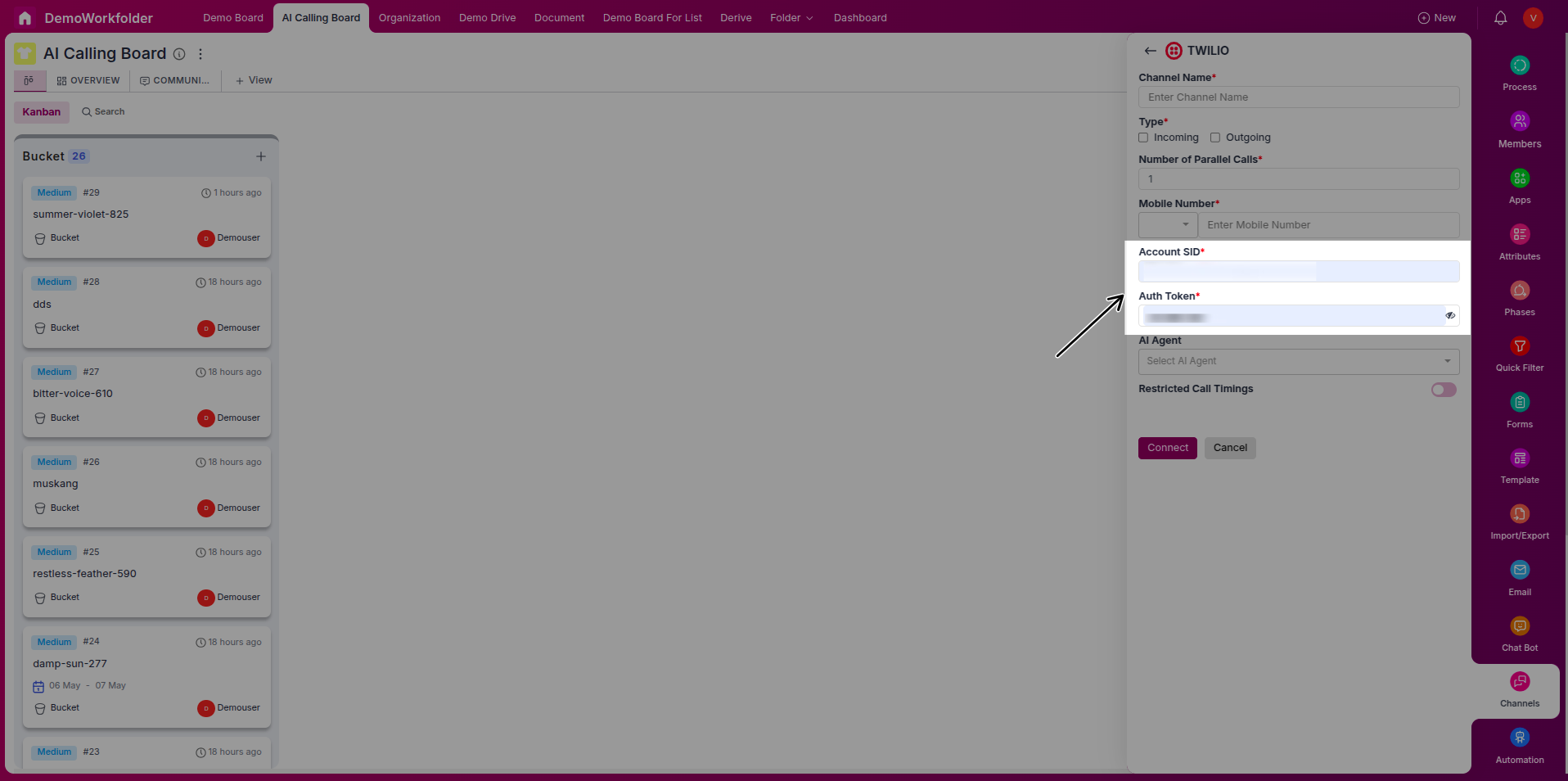 Twilio SID and Auth Token