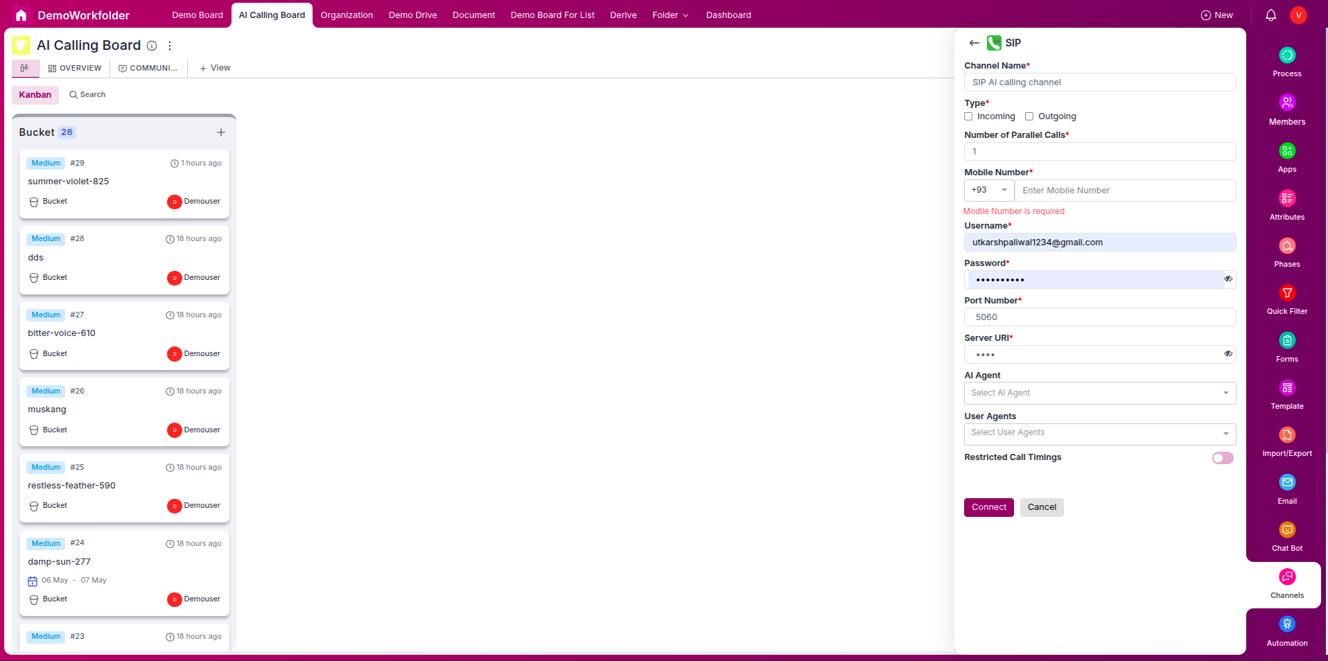 Twilio SIP Server URI