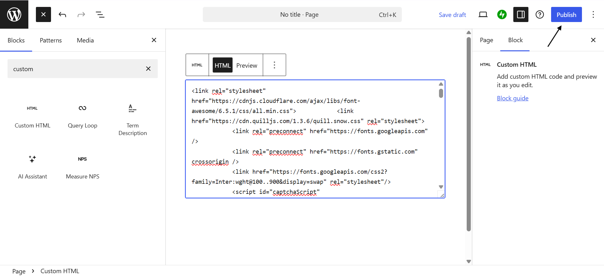 'Publish' option to make your Pronnel form live on your website.
